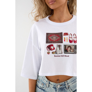 Топ женский №057350 Т1 кулирка (р-ры: 44-54) белый Топ женский №057350 Т1 кулирка (р-ры: 44-54) белый