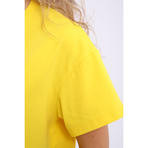 Костюм двойка женский КД-00-007 кулирка (р-ры: 84-112) желтый яичница Костюм двойка женский КД-00-007 кулирка (р-ры: 84-112) желтый яичница