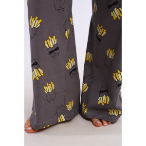 Костюм двойка женский КД-00-007 кулирка (р-ры: 84-112) серый меланж картошка фри Костюм двойка женский КД-00-007 кулирка (р-ры: 84-112) серый меланж картошка фри