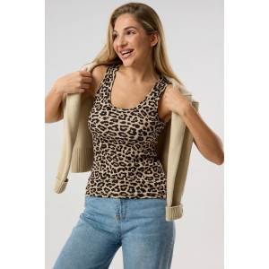 Майка женская №057037 лапша (р-ры: 40-56) бежевый Майка женская №057037 лапша (р-ры: 40-56) бежевый