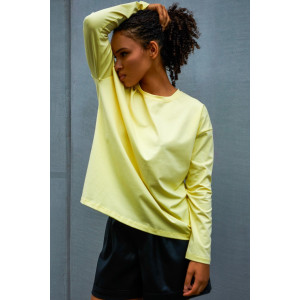 Лонгслив женский №057098 "Лонг" кулирка пенье компакт (р-ры: 44-66) желтый Лонгслив женский №057098 "Лонг" кулирка пенье компакт (р-ры: 44-66) желтый