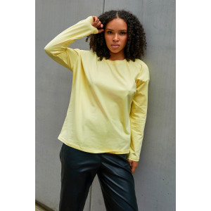 Лонгслив женский №057098 "Лонг" кулирка пенье компакт (р-ры: 44-66) желтый Лонгслив женский №057098 "Лонг" кулирка пенье компакт (р-ры: 44-66) желтый