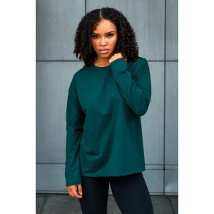 Лонгслив женский №057098 "Лонг" кулирка пенье компакт (р-ры: 44-66) темно-зеленый Лонгслив женский №057098 "Лонг" кулирка пенье компакт (р-ры: 44-66) темно-зеленый