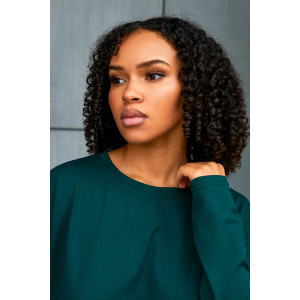 Лонгслив женский №057098 "Лонг" кулирка пенье компакт (р-ры: 44-66) темно-зеленый Лонгслив женский №057098 "Лонг" кулирка пенье компакт (р-ры: 44-66) темно-зеленый