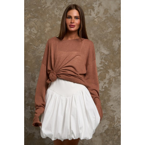 Лонгслив женский №056977 "Флам" кулирка флам (р-ры: 44-66) коричневый Лонгслив женский №056977 "Флам" кулирка флам (р-ры: 44-66) коричневый