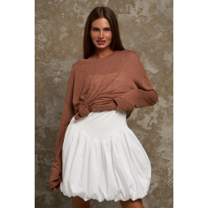 Лонгслив женский №056977 "Флам" кулирка флам (р-ры: 44-66) коричневый Лонгслив женский №056977 "Флам" кулирка флам (р-ры: 44-66) коричневый