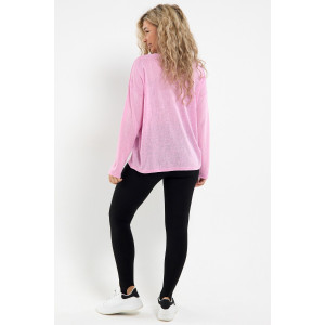 Лонгслив женский №056977 "Флам" кулирка флам (р-ры: 44-66) розовый Лонгслив женский №056977 "Флам" кулирка флам (р-ры: 44-66) розовый