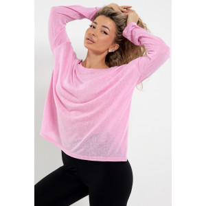 Лонгслив женский №056977 "Флам" кулирка флам (р-ры: 44-66) розовый Лонгслив женский №056977 "Флам" кулирка флам (р-ры: 44-66) розовый