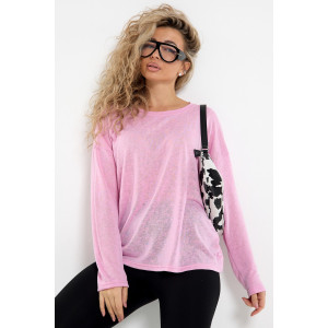 Лонгслив женский №056977 "Флам" кулирка флам (р-ры: 44-66) розовый Лонгслив женский №056977 "Флам" кулирка флам (р-ры: 44-66) розовый