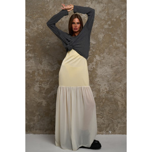 Лонгслив женский №056977 "Флам" кулирка флам (р-ры: 44-66) графит