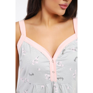 Сорочка женская №88128 кулирка (р-ры: 50-60) серый Сорочка женская №88128 кулирка (р-ры: 50-60) серый