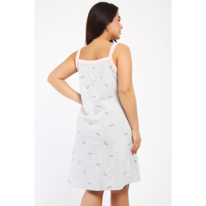 Сорочка женская №88128 кулирка (р-ры: 50-60) серый Сорочка женская №88128 кулирка (р-ры: 50-60) серый