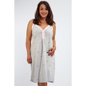 Сорочка женская №88128 кулирка (р-ры: 50-60) серый Сорочка женская №88128 кулирка (р-ры: 50-60) серый