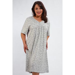 Сорочка женская №88126 кулирка (р-ры: 56-68) серый