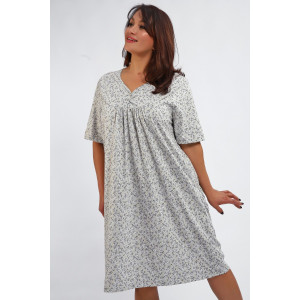 Сорочка женская №88126 кулирка (р-ры: 56-68) серый