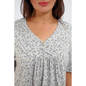 Сорочка женская №88126 кулирка (р-ры: 56-68) серый