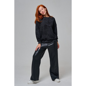 Толстовка женская №67189 футер 3-х нитка (р-ры: 44-52) черный винтаж Толстовка женская №67189 футер 3-х нитка (р-ры: 44-52) черный винтаж