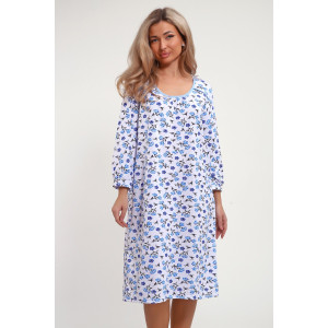 Сорочка женская №51200 кулирка (р-ры: 52-62) голубой Сорочка женская №51200 кулирка (р-ры: 52-62) голубой