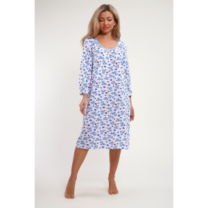 Сорочка женская №51200 кулирка (р-ры: 52-62) голубой Сорочка женская №51200 кулирка (р-ры: 52-62) голубой