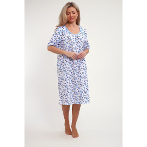 Сорочка женская №51199 кулирка (р-ры: 52-62) голубой Сорочка женская №51199 кулирка (р-ры: 52-62) голубой