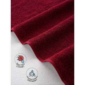 Полотенце махровое банное "Софатекс" 056320 бордовый Полотенце махровое банное "Софатекс" 056320 бордовый