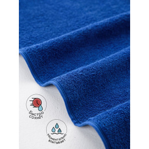 Полотенце махровое банное "Софатекс" 056320 синий Полотенце махровое банное "Софатекс" 056320 синий