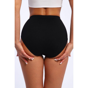 Трусы женские №45046 кулирка с лайкрой (р-ры: 48-52) черный