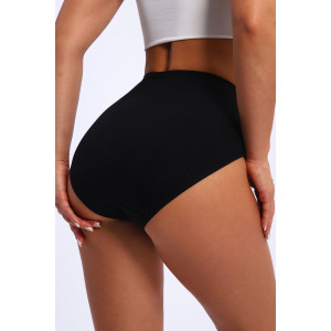 Трусы женские №45046 кулирка с лайкрой (р-ры: 48-52) черный