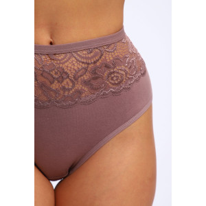 Трусы женские №45046 кулирка с лайкрой (р-ры: 48-52) капучино