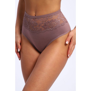 Трусы женские №45046 кулирка с лайкрой (р-ры: 48-52) капучино