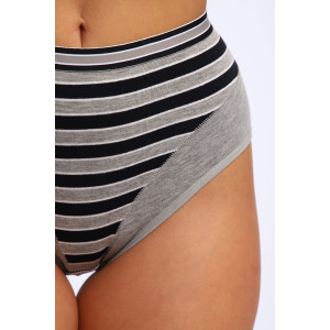 Трусы женские №45045 кулирка с лайкрой (р-ры: 48-52) серый