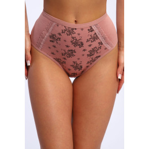 Трусы женские №45044 кулирка с лайкрой (р-ры: 48-52) сухая роза