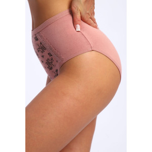 Трусы женские №45044 кулирка с лайкрой (р-ры: 48-52) сухая роза