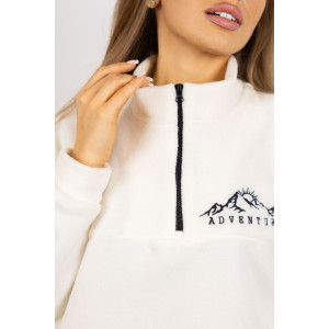 Костюм двойка женский 2079/7 флис (р-ры: 48-58) молочный