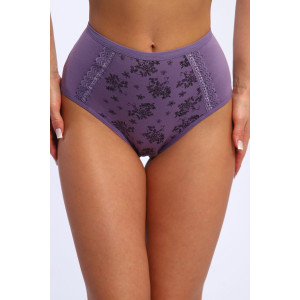 Трусы женские №45044 кулирка с лайкрой (р-ры: 48-52) сирень