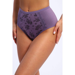 Трусы женские №45044 кулирка с лайкрой (р-ры: 48-52) сирень
