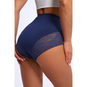 Трусы женские №45043 кулирка с лайкрой (р-ры: 48-52) синий