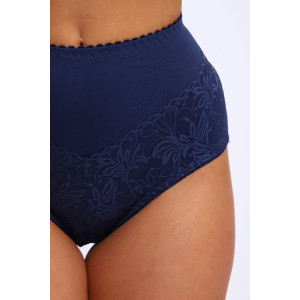Трусы женские №45043 кулирка с лайкрой (р-ры: 48-52) синий