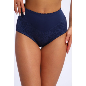 Трусы женские №45043 кулирка с лайкрой (р-ры: 48-52) синий