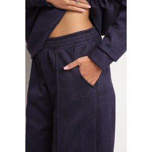 Костюм двойка женский 2125/1 замша (р-ры: 46-56) синий