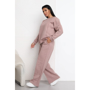 Костюм двойка женский 2125 замша (р-ры: 46-56) какао