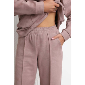 Костюм двойка женский 2125 замша (р-ры: 46-56) какао