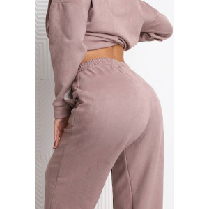 Костюм двойка женский 2125 замша (р-ры: 46-56) какао