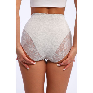 Трусы женские №45043 кулирка с лайкрой (р-ры: 48-52) серый