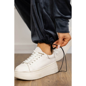 Костюм двойка женский 2089/1 велюр (р-ры: 46-56) серый