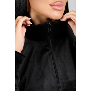 Костюм двойка женский 2089 велюр (р-ры: 46-56) черный