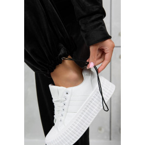 Костюм двойка женский 2089 велюр (р-ры: 46-56) черный