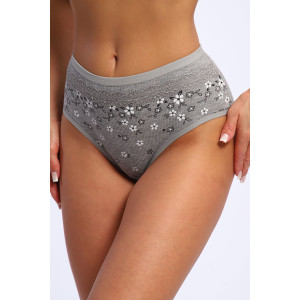 Трусы женские №45041 лапша (р-ры: 48-52) серый