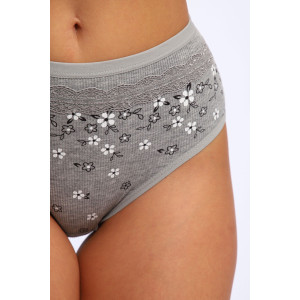 Трусы женские №45041 лапша (р-ры: 48-52) серый