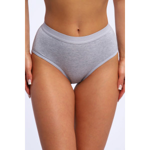 Трусы женские №45040 кулирка с лайкрой (р-ры: 48-52) серый